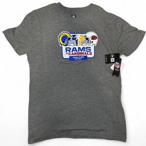 NFL Team Apparel Rams vs Arizona Cardinals Grey Tee - Brand New